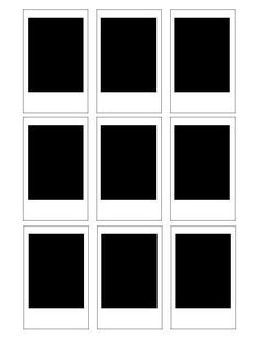 six squares are shown in black and white