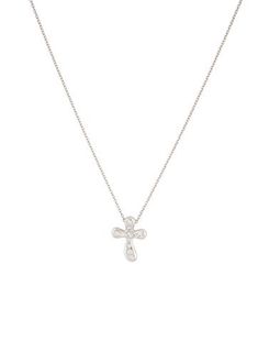 From the Elsa Peretti Collection950 Platinum Elsa Peretti, Diamond Cross Pendants, Diamond Cross, Cross Pendant Necklace, Tiffany & Co., Cross Pendant, Jewelry Necklace Pendant, Platinum, Jewelry Necklaces