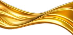 an abstract golden background with wavy lines in the shape of waves, on a white background