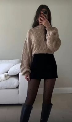 Winter Mode Outfits, Rock Outfit, Cold Outfits, Eve Outfit, Thanksgiving Outfit, 가을 패션