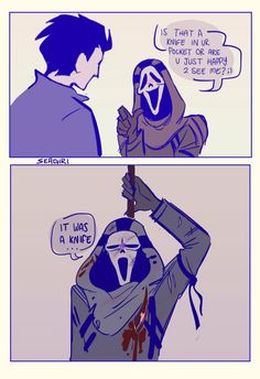 two comics, one with a guy in a hoodie and the other with a mask on