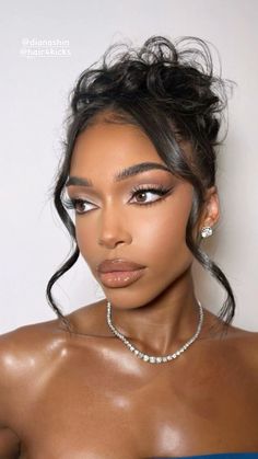 #loriharvey #makeup 😍🤎#beauty Bridal Makeup Black Women, Bday Makeup, Makeup Kawaii, Light Skin Makeup, Prom Glam, Ball Makeup, Sultry Makeup