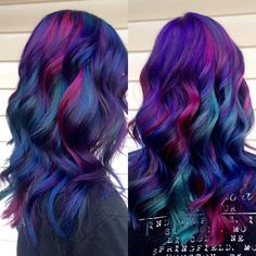 awesome multicolored hair Underlights Hair, Dyed Hair Pastel, Hair Dark, Top Hairstyles, Hair Blog