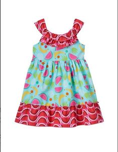 YOUNGLAND Toddler Girl's Multi Color Fruit Pattern  Summer Dress, Size 4T. Condition is New with tags. Shipped with USPS First Class Package. This girls' Youngland dress is perfect for spring and summer with a bright and colorful fruit pattern! Ruffled crewneck Sleeveless Functional back tie 100% Cotton Machine washable Imported Cute Multicolor Cotton Twirl Dress, Pink Cotton Holiday Dress, Multicolor Cotton Twirl Dress For Summer, Green Cotton Twirl Dress For Summer, Playful Cotton Dress For Holiday, Playful Cotton Holiday Dress, Fun Summer Holiday Dresses, Holiday Multicolor Cotton Dress, Multicolor Cotton Holiday Dress