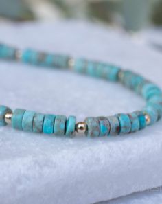 Turquoise Bracelet ~ Gold Filled or Sterling Silver 925 ~ MB004 - Maresia Jewelry Turquoise Bracelet Gold, Symbols Of Strength, The Kings, Hippie Bohemian, Bracelet Gold, Bohemian Jewelry, Beautiful Bracelet, Silver 925, Turquoise Bracelet