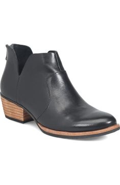 Kork-Ease® Skye Bootie (Women) | Nordstromrack Spring Ankle Boots With Cushioned Footbed, Ankle-high Boots With Cushioned Footbed, Medium Width, Medium Width Cushioned Ankle-high Boots, Ankle-high Boots With Cushioned Footbed, Ankle Boots With Cushioned Footbed For Fall, Spring Leather Boots With Removable Insole, Ankle-high Boots With Leather Lining And Medium Width, Leather Booties With Stacked Heel And Snip Toe, Spring Leather Booties With Snip Toe