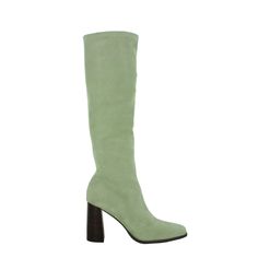 Mint-Colored Stretch Faux Suede Knee-High Boot, Featuring A Block High Heel And Side Zip Fastening. The Boots Are Leather According To Senso’s Website. Comes With The Box And Original Packaging! Spring Knee-high Boots With Padded Heel, Knee-high Boots With Padded Heel For Spring, Spring Tall Heeled Boots With Round Toe, Tall Leather Heeled Boots For Spring, Casual Tall Boots For Spring, Green Knee-high Heeled Boots For Spring, Spring Tall Heeled Boots With Stacked Heel, Casual Evening Boots For Spring, Spring Suede Heeled Boots