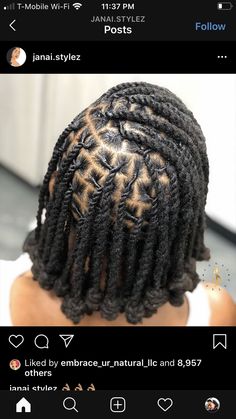 Two Strand Twist Locs With Weave, Loc Styles For Black Women Short, Short Loc Bob, Medium Loc Styles Women, Loc Knots, Short Dreadlocks Styles, Locs Styles, Short Locs