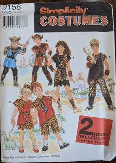 the children's costume pattern is in very good condition