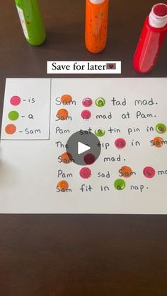 a video demonstrating how to make an interactive sight - reading game for kids with pictures and words