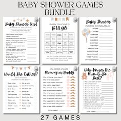 baby shower games for boys and girls