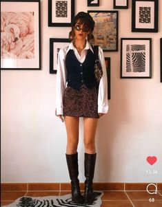 Cat Skirt Outfit, Ruffle Trim Socks Outfit, Collar Tank Top Outfit, Styling Boots In Summer, 70s Narco Fashion, Doc Marten Audrick Outfit, Red French Outfit, 90s Hipster Fashion, 80s Female Fashion Retro