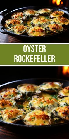 Rich, creamy, and bursting with flavor! These oysters Rockefeller are a true delicacy. Grab the delicious recipe at Beyondthebayoublog.com! Oyster Rockefeller Recipe, Oysters Rockefeller Recipe, Oyster Rockefeller, Baked Oyster Recipes, Rockefeller Recipe, Oyster Bake, Nola Recipes, Smoked Oysters, Spicy Aioli