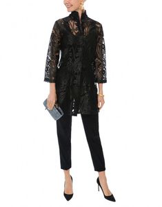 Rita Black Deco Sheer Lace Top | Connie Roberson | Halsbrook Sleeveless Silk Blouse, Weddings Dress, Sheer Lace Top, Outdoor Weddings, Sheer Fabrics, Embroidered Lace, Sheer Lace, Chic Design, Luxury Fabrics