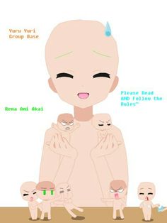 an image of a cartoon character with four babies