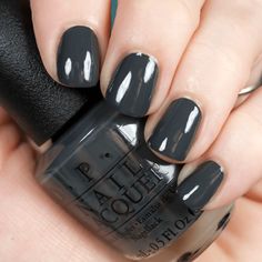 Grey Gel Nails, Opi Nail Colors, Pretty Nail Colors, Opi Nail Polish, Opi Nails