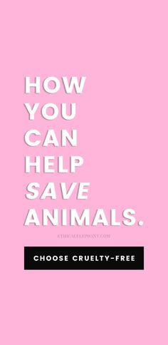 By simply choosing cruelty-free products that are not tested on animals, you help save millions of animals that are routinely blinded, poisoned, and killed every year for cosmetics. Choose cruelty-free to make a difference! Vegan Nail Polish, Save Animals, Vegan Makeup, Vegan Skincare, Free Products, Vegan Lifestyle