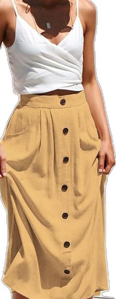 Fitted Summer Skirt With Buttoned Pockets, High Waist Skirt With Buttoned Pockets For Summer, Casual Summer Skirt With Buttoned Pockets, Summer Mini Skirt With Button Closure, Casual Skirt With Button Cuffs For Spring, Button-up Beige Skirt For Summer, Summer Skirt With Snap Buttons, Casual Spring Skirt With Button Cuffs, Summer Mini Skirt With Buttons