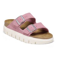 Birkenstock Styles, Womens Casual Boots, Chunky Platform Sandals, Two Strap Sandals, Waterproof Winter Boots, Chunky Sandals, Pull On Boots, Candy Pink, Chunky Platform