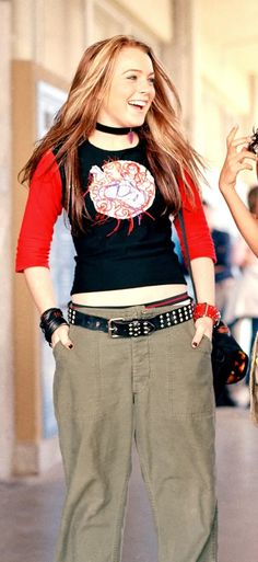 Lindsey Lohan Outfit, Anna Freaking Friday, Y2k Disney Channel Outfits, Lindsey Lohan 2000, 2000s Disney Channel Outfits, Disney Channel Fashion, Disney Channel Costumes, Disney Channel Outfits, Horror Movie Outfits