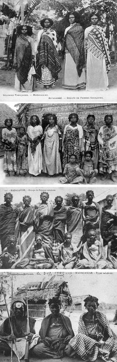 an old black and white photo shows people in different ethnic dress, from the earliest to the present day