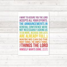 a colorful poster with the words, what to assume you the lord accepts all your effortss