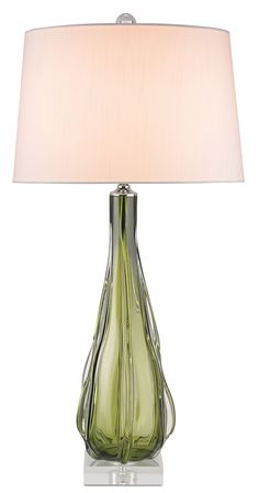 Currey and Company - 6674 - One Light Table Lamp - Zephyr - Green/Clear Rose Terrace, Traditional Accessories, Green Table Lamp, Green Lamp, Tall Lamps, Green Table, Contemporary Table Lamps, Table Lamp Design, Brass Lamp