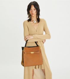 Lee Radziwill Pebbled Double Bag: Women's Designer Satchels | Tory Burch Lee Radziwill Double Bag, Lee Radziwill, Miller Sandal, Everyday Handbag, Wardrobe Accessories, Tweed Mini Skirt, Womens Designer Handbags, Women's Handbags, New Wardrobe