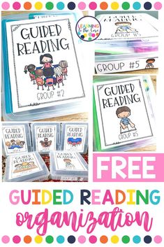 the guided reading organization with free printables to help students learn how to read