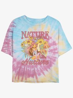 Please Note: wash pattern may varyLightweight 100% combed ring spun cottonWash cold; dry lowImportedListed in women's sizes Winx Club Flora, Tall Hoodies, Girls Tie, Garden Girls, Plus Size Fits, Crop T Shirt, Cool Graphic Tees, Womens Tie, Socks And Tights