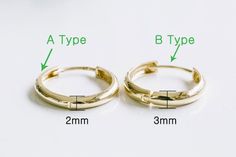 Price is for one single piece you will receive a single piece per a order 14K Solid Real Yello Gold 22g 22Guage(0.5mm) Ear Studs Post Piercing Earrings For One PieceMaterial: 14K Gold, 14K Whiteplatedgold, 14K RosegoldInner diameter A Type: 7.0mm, 8.0mm, 9.0mm, 11.0mm, 12.0mm, 14.0mm, 18.0mmB Type: 6.0mm, 7.5mm, 9.0mm, 10.0mm, 11.0mm, 12.0mm, 14.5mm, 16.0mmOuter diameterA Type: 10.0mm, 11.2mm, 12.1mm, 13.8mm, 14.6mm, 17.4mm, 20.8mmB Type: 8.0mm, 9.8mm, 11.8mm, 13.2mm, 13.5mm, 15.0mm, 17.3mm, 18. Adjustable Tarnish-resistant Huggie Jewelry, Adjustable Tarnish Resistant Hoop Jewelry, Adjustable Hypoallergenic Rose Gold Huggie Earrings, Adjustable Round Huggie Earrings For Anniversary, Personalized Adjustable Hoop Jewelry, Adjustable Rose Gold Cartilage Earrings, Adjustable Hoop Cartilage Earrings Tarnish Resistant, Adjustable Tarnish Resistant Hoop Cartilage Earrings, Adjustable Tarnish-resistant Hoop Cartilage Earrings