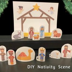 Etsy - Shopping Cart Messy Christmas, Happy Birthday Jesus Party, Printable Nativity, The Nativity Scene, Happy Home Fairy, Christmas Lesson, Happy Birthday Jesus, The Nativity, Nativity Crafts