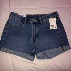 H&M | Shorts | Hm Regular Waist Shorts Sz 2 | Poshmark H&m Shorts, Blue Jeans, H&m, Size 2, Full Service, Women Shopping, Blue