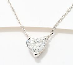 This heart-shaped, lab-grown diamond pendant gives any look a touch of sparkle and beauty. From Fire Light Lab Grown Diamond Jewelry. Solitaire Necklace, Solitaire Necklaces, Diamond Pendant, Heart Necklace, Lab Grown, Lab Grown Diamonds, Diamond Jewelry, Heart Shapes, Lab