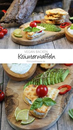 auf dem Bild sieht man vegane Kräuterherzwaffeln, Avocado, Paprika, Tomaten und Limettenquark Plant Based Lunch, Vegan Lunch, Ecuador, Food Ideas, Plant Based, Blog Post, Vegan Recipes, Good Food, Pizza