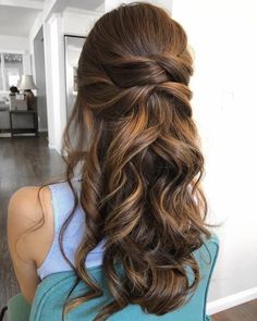 Bridesmaid Hair Inspo, Sanggul Modern, Bridal Hair Down, Wedding Hair Half, Long Hair Tips, Long Hair Wedding Styles, בר מצווה, Wedding Hair Inspiration, Wedding Hair Down