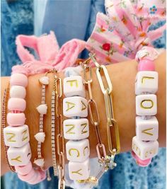 Ribbon Bracelet, Ribbon Bracelets, Gold Lettering, Name Bracelet, Heart Charm, Anklets, Bespoke, Braids, Handmade Items