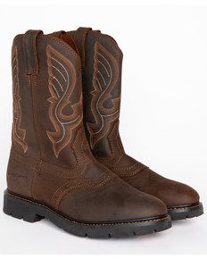 Cody James Mens Western Pull On Work Boots - Round Toe, Brown Pull On Work Boots, Western Work, Western Boots For Men, Western Look, My Prince Charming, Work Boot, Boys Boots, Boots Shoes, Work Boots