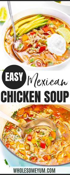 Mexican Chicken Soup ( Caldo De Pollo) Chicken Bell Pepper Soup, Keto Chicken Tortilla Soup Low Carb, Low Carb Mexican Soup, Keto Mexican Soup, Easy Mexican Chicken, Chicken Soup Recipes Homemade, Mexican Chicken Soup, Mexican Soup Recipes, Mexican Soup Chicken