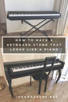 Keyboard Piano Stand, Hackers Ikea, Music Corner, Keyboard Stand