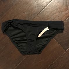 Black Bikini Bottom Victoria's Secret Black Swimwear, Fitted Black Victoria's Secret Swimwear, Black Victoria's Secret Swimwear For Poolside, Victoria's Secret Fitted Bottoms For Pool, Victoria Secret Swim, Womens Swim, Victoria’s Secret, Victoria's Secret, Swimming