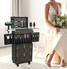 Shop Makeup Rolling Train Case, Large Storage Cosmetic Trolley, Rolling Makeup Case For Professional Makeup Artists, Hairstylists & Beauticians (Case Only) at the lowest price at Temu. Check reviews and See what's new of beauty & health. Explore the latest arrivals. Salon Storage, Makeup Storage Ideas, Rolling Makeup Case, Makeup Train Case, Cosmetic Display, Shop Makeup, Train Case, Hair Clipper, Professional Makeup Artist