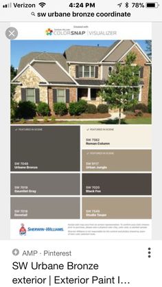 the exterior color scheme for a house