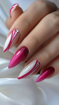 Nails Promotion / Nail art on Instagram: "#reels #reelsinstagram #reelsofinstagram #reelsvideos #reelstrending #nailartdesigns #nailIdeas #gelnails #nailInspiration #acrylicnails #naildesigns #nailtrends #nailgoals #nailtrends #nailaddict #nailartistry #nailfashion #nailobsession #creativenails #nailartist #nailtech #nailswag #abstractnails #bornpretty #nailglam #fashion" Multicolored Nail Designs, Acrylic Nail Designs Classy, Almond Acrylic Nails Designs, Foster Kids, Red Nails Glitter, Multicolored Nails, Bobbie Goods, Elegant Nail Art, Sassy Nails