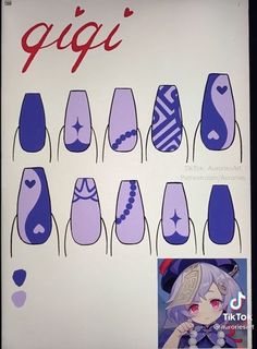 Anime Nail, Crazy Nail Designs, Art Deco Nails, Nail Drawing, Anime Nails, Simple Gel Nails, Simple Acrylic Nails, Really Cute Nails, Soft Nails