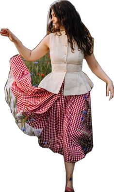 Gingham Ruffled Tiered Skirt, Spring Gingham Gathered Skirt, Gingham Tiered Skirt With Lining, Fitted Gingham Tiered Skirt, Fitted Gingham Skirt For Picnic, Skirt Cottagecore, Fairytale Fashion, New Years Outfit, Full Circle Skirt