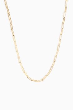 The It Girl’s favorite paperclip chain — meet the 2nd edition of our best-selling classic Empire Chain. Elongated and rectangular links finished with a lobster clasp and signature MC connector tag, this delicate but durable paperclip chain is not only beyond luxurious, but also insanely versatile. Clip the lobster clasp on any link to shorten the length of the necklace to best fit your ensemble’s neckline. Designer tip — keep the Paperclip Chain story going by layering this piece with our Ochse Classic Rectangular Chain Necklace With Adjustable Chain, Classic Rectangular Chain Necklace, Classic Rectangular Paperclip Chain Necklace, Classic Chain Necklace With Lobster Clasp And Rectangular Links, Classic Chain Necklace With Rectangular Links And Lobster Clasp, Trendy Rectangular Paperclip Chain Necklace, Classic Rectangular Paperclip Bracelet With Box Chain, The It Girl, Paperclip Chain Necklace