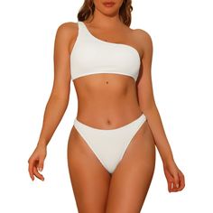 Specification: 1. Material: 95% polyester, 5% elastane. 2. Color: White, Blue, Green, Red, Purple, Black. 3. Size: S, M, L, XL. 4. About Padding Cups: With removable padded cups. 5. About Underwire Type: Wire free. 6. Package Contents: 1 * Bikini Sets. 7. Cleaning Method: Machine wash cold gently with like colors. Non-chlorine bleach. When needed, tumble dry low, and remove promptly. Iron low. Tips: 1. Due to different screen displays and light brightness, the actual color may be slightly differ Sporty Swimwear, Backless Swimsuit, Cupshe Swimsuits, Beach Skirt, Swimwear Sets, Swimwear Fashion, Purple Black, Red Purple, Outfit Sets