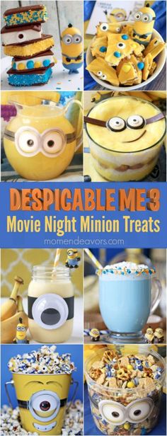 despicable me 3 movie night minion treats