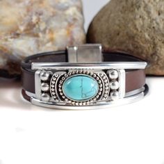 Kingman Turquoise Braceletbridesmade Giftleather Bangle Braceletboho Jewelrygemstone Braceletturquoise Cuffgift Jewelryvalentine's - Etsy Bohemian Leather Bracelet With Natural Stones For Gift, Bohemian Leather Bracelet With Natural Stones As Gift, Bohemian Leather Bracelet With Natural Stones, Handmade Turquoise Leather Bracelet, Bohemian Style, Adjustable Turquoise Leather Bohemian Bracelet, Bohemian Turquoise Cuff Bracelet With Gemstone, Bohemian Turquoise Gemstone Cuff Bracelet, Handmade Turquoise Leather Bracelet In Bohemian Style, Handmade Turquoise Leather Bracelet Spiritual